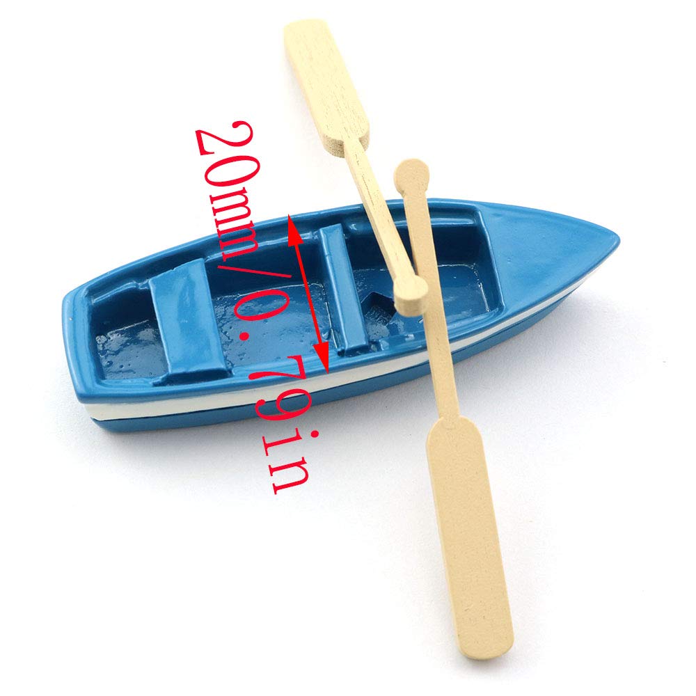 Amazon.com: LQ Industrial Lovely Miniature Blue Rowboat